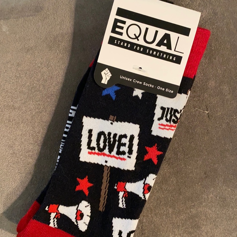 ~EQUAL~ Stand for Something Unisex Crew Socks